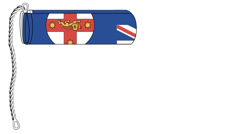 Flag bringing two ends together